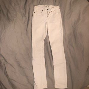 dkny white soho straight jeans